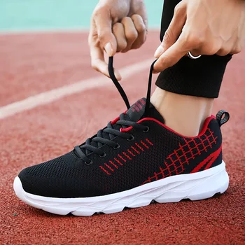 Мъжки ежедневни обувки висококачествени леки маратонки мода без хлъзгане ходене дишаща приплъзване износоустойчиви мъжки спортни обувки