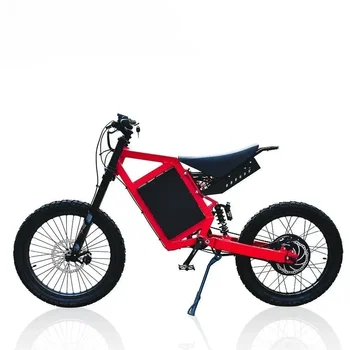 (НОВА ОТСТЪПКА) Hezzo 72V 5000W електрически мръсотия Bike Мощен стелт бомбардировач Ebike 30Ah Long Range Mini Offroad E-dirtbike