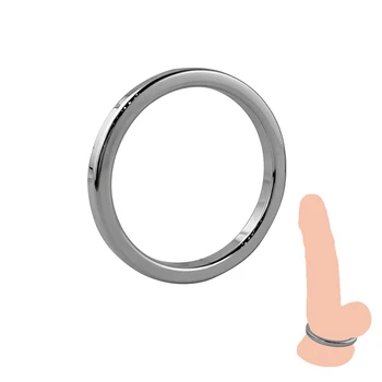  Най-високо качество 3 размер мъжки метален пенис заключване робство петел пръстен топка носилка BDSM ерекция забавяне еякулация секс играчка за мъж