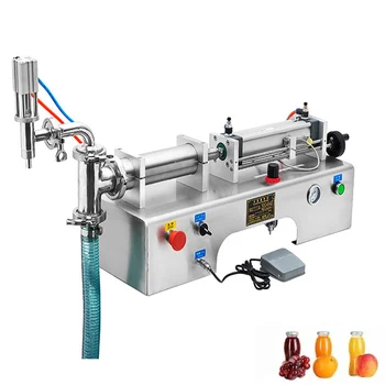  Напълно автоматична машина за пълнене с течност с двойна глава Високопрецизен вискозен пълнеж с маслини за напитки