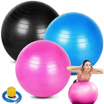 Неплъзгащи се йога топки за пилатес, баланс и баланс на упражненията, за фитнес, фитнес, домашна тренировка, фитнес зала, бременност