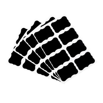 Нов 36 бр черна дъска черна дъска креда борда стикери занаятчийски кухненски буркан етикети 49 х 34 мм декорация ваденки Tags бърза доставка