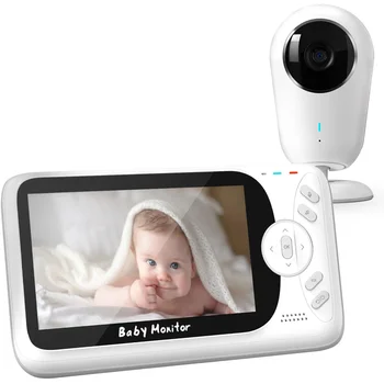 Нов 4.3-инчов безжичен видео цвят бебе монитор вътрешна камера за сигурност нощно виждане сигурност бебе монитор двупосочен разговор Bbaby дойде