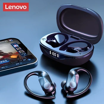 Нов Lenovo LP75 TWS спортни слушалки Bluetooth 5.3 безжични слушалки водоустойчиви HiFi стерео слушалки за намаляване на шума с микрофони