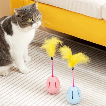 Нов продукт на играчката за котки Feather дразни котката, интерактивен и самоиздигащ се, за да облекчи скуката на играчките за домашни любимци