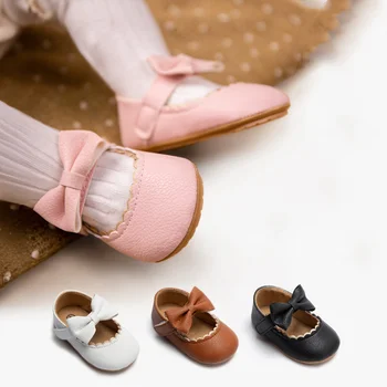 Нови бебешки обувки Butterfly Princess Infant Toddler Shoes Anti Slip Обувки за новородени Обувки за малки деца Обувки за новородени маратонки