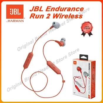 Оригинални JBL Endurance Run 2 безжични Bluetooth спортни слушалки IPX5 Водоустойчиви слушалки за слушалки с микрофон JBL Run BT2