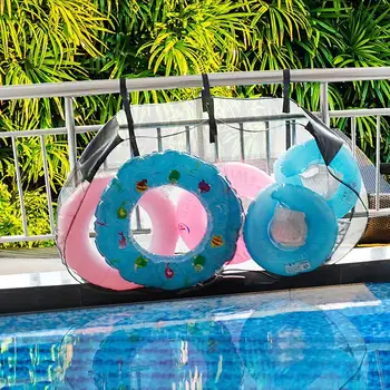 Открит плувен басейн Голям мрежеста чанта за съхранение Плаж Надуваема играчка плувен басейн Висящ плувен пръстен Организатор Мрежа за съхранение чанта