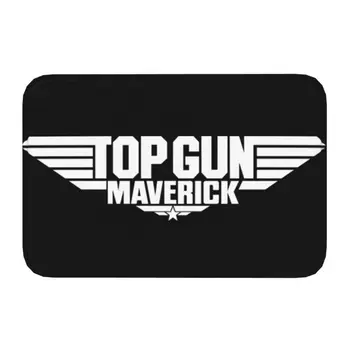 Персонализирано лого на Top Gun Бяла изтривалка Maverick Неплъзгаща се входна вана Кухненска врата Етаж Мат филм Спалня Балкон Килим килим