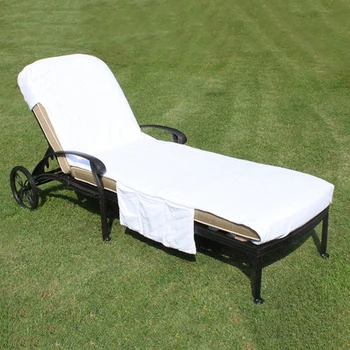 Преносим плажен стол кърпа дълга каишка плажно легло стол кърпа капак с джоб за летен басейн слънце дейности на открито