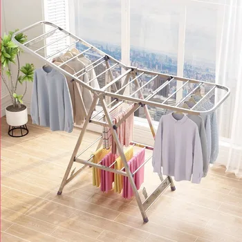 Прибираща се закачалка за дрехи за стена Лека детска бебешка закачалка за сушене на бебешки дрехи Стая Сгъваема Perchas Para Ropa Мебели