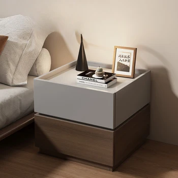 Проектирани малки нощни шкафчета за маса чекмеджета Nordic нощно шкафче спалня модерен Mesa De Cabeceira салон мебели CY50NS