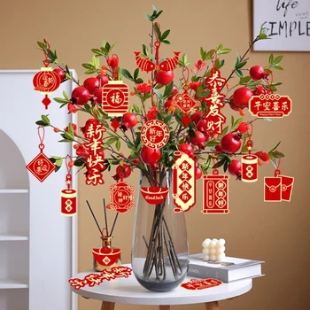Пролетен фестивал Висяща висулка Китайска Нова година Висящи орнаменти Китайска новогодишна украса Сватбена стая Коледа Decro