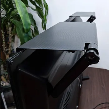 Регулируем телевизионен екран Топ съхранение рафт багажник държач компютър монитор настолна стойка TV багажник дисплей рафт организатор скоба