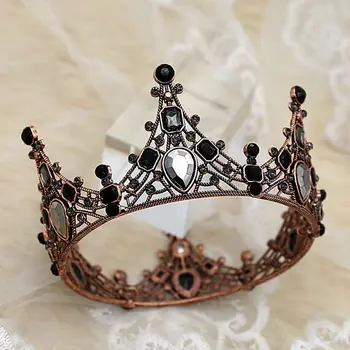 Сватбено тържество Абитуриентски бал за жени Аксесоари за коса Queen Crowns Лента за глава Tiaras Булчинска корона Модни бижута Диамантена коса Обръч