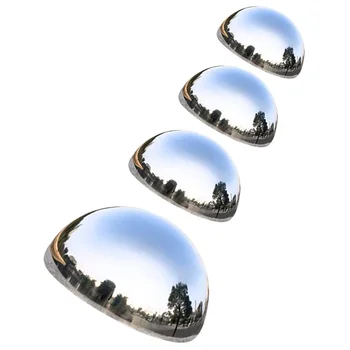 Светлоотразителни топка огледало полиран гледане полукълбо топка от неръждаема стомана гледане полукълбо градина полукълбо огледала