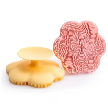 Силиконова четка за почистване на лице Ексфолиант Четка за масаж на лице с форма на цвете Дълбоко почистващ колан Издънка за грижа за кожата Почистващ скраб за почистване