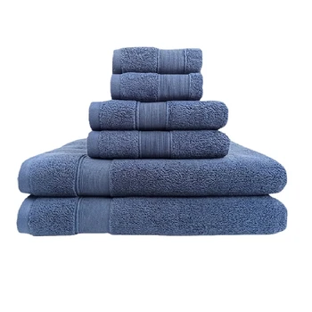 Силно абсорбиращ 6 пакет кърпи съдържа 2 кърпи за баня, 2 кърпи за ръце и 2 кърпи