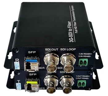Симплекс LC оптичен един SFP порт SD-SDI / HD-SDI / 3G-SDI видео през влакно конвертор 3g sdi Fiber конвертор
