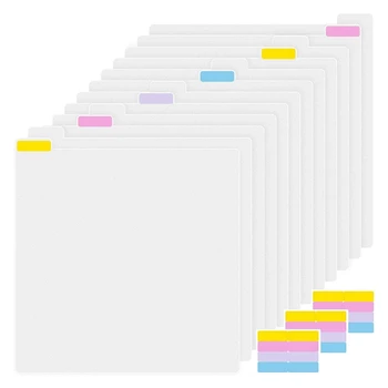 Скрапбук Разделители за хартия Насипно състояние за разделяне 12 X 12 инчов скрапбук хартия за съхранение Картон Разделители с раздели в раздели Файлова библиотека B Издръжлив