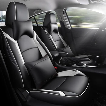 Специални калъфи за столчета за кола за Mazda 3 Axela 2014 2015 2016 2017 2018 С облегалка за глава Възглавница за врата за кола Защитно покритие за столче за кола