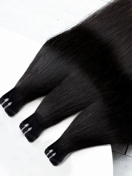 Сплетени снопове за коса Костни прави човешки коси 100% разширения за коса за жени 30 Incn сурова човешка коса бразилски в продажба