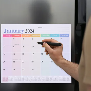 Стаен календар Домакинство Отбелязване на месечни графици 2 Година 2024-2025 Ден на планиране Хартиен офис
