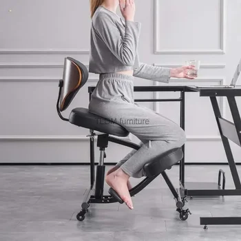 Стойка стол възрастни компютърни столове edentary инженерен стол писане анти-гръб повдигане облегалка коленичил стол