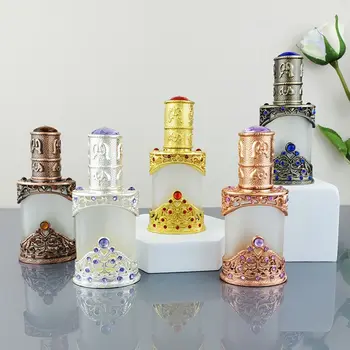 Стъклен лосион бутилиране кристал парфюм бутилка етерично масло капкомер бутилка за многократна употреба празна козметика контейнер