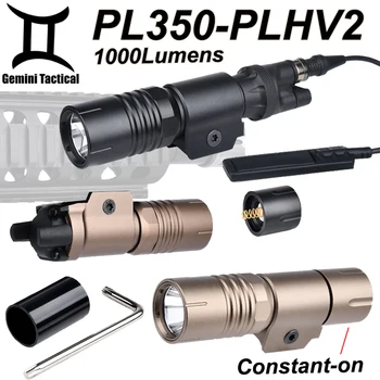 Тактически PL350-PLHv2 фенерче Modlit PLHv2 скаут светлина 1000 лумена висока мощност ловно оръжие прожектор PL350 пистолет светлини