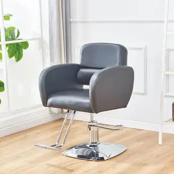 Татуировка Ергономични бръснарски столове Въртящи се фризьорски професионални луксозни бръснарски столове за нокти Офис Sillas салон мебели MR50BC