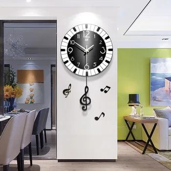 Творчески часовник, стенен часовник, хол, модерна и проста спалня, безшумен стенен часовник, домашен моден стенен часовник