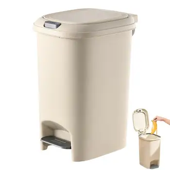 Тесен боклук може изскачащ капак правоъгълна стъпка боклук може да тесен кухня стъпка боклук може стъпка боклук може да стъпка боклук за вътрешен и баня