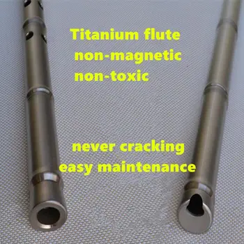 Титаниева метална флейта Xiao 80cm G F ключ Xiao флейта напречна флейта не Dizi професионален метал Flauta Xiao оръжие за самозащита