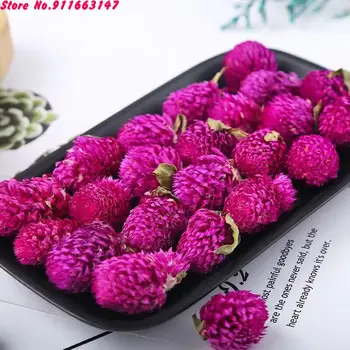 Топ естествен глобус амарант сушени цветни пъпки за безсмъртен цвете сватба свещ DIY ръчно изработени вземане дома градина хол декор