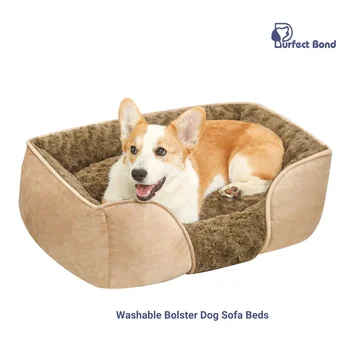 Удобно легло за кучета миещо се подпорно куче диван легла за малки кучета поддържаща пяна за домашни любимци диван легло с подвижно миещо се покритие
