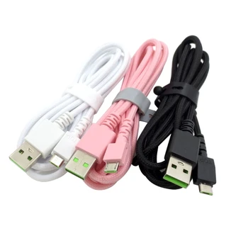 Универсален микро USB кабелен кабел за Naga Безжична мишка за зареждане на кабелни линии Замяна 180cm J60A
