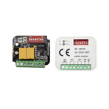 Универсален приемник за гласово дистанционно управление на гаражна врата 2 CH контролер за предавател RX Multi Frequency 300-900MHz