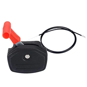Универсална дръжка за управление на лоста на превключвателя & 56 инчов комплект дросел кабел за косачка за трева Части за косачки Градински инструменти