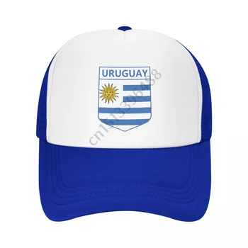 Уругвай Уругвайски URY UY Soccer Trucker Hats Summer Sun бейзболна шапка дишаща регулируема мъжка шапка за риболов на открито Фенове подарък