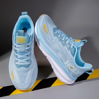Цветни маратонски обувки за бягане за мъже Удобни жени Фитнес Спортни маратонки за бягане Дишащи спортни обувки Двойки