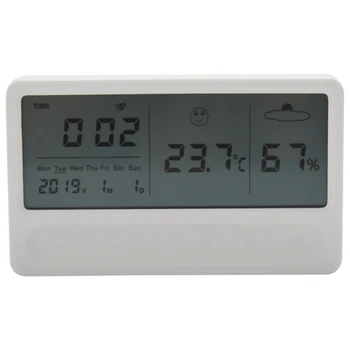Цифров хигрометър термометър вътрешен стайна външна температура влажност метър LCD стойка магнитна подложка сензор монитор с Hum