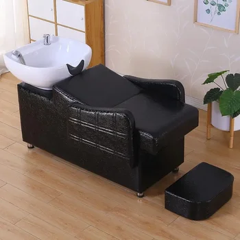 Шампоан за измиване на главата Преносим персонализиран стол за измиване на косата на главата Водна терапия Cadeira Ergonomica Salon Furniture