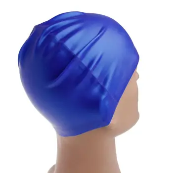 Шапка за басейн Защита на косата Силиконова шапка за плувен басейн Възрастни Капак за плувна глава N58B