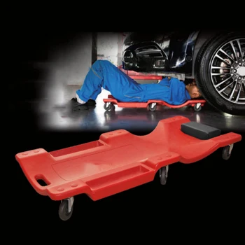 Шаси 40-инчов червен удебелен ремонт на автомобили лежащ борд скейтборд ремонт кола спален борд авто ремонт авто поддръжка инструмент