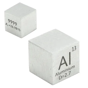 алуминий 10mm Al Light плътност елемент куб благороден метал елемент колекция ръчно изработени DIY хобита занаяти дисплей 10x10x10 mm
