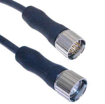  водоустойчив кръгъл свързващ конектор M23 формовъчен кабел с щепсел M23 16 пинов 16pin женски към мъжки мотор LED 1 метър