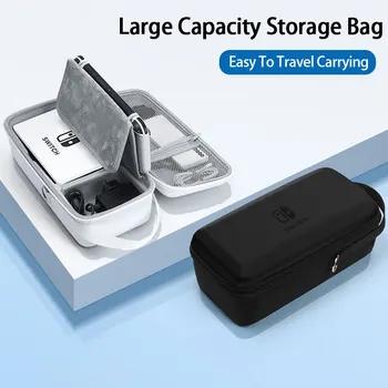  голям капацитет чанта за съхранение за Nintendo Switch Oled Game Console TV Dock Case Portable Travel Carry Pouch Handbag Защитно покритие