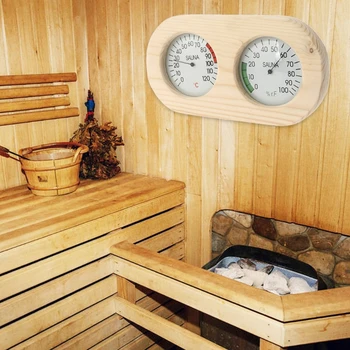 гореща продажба дървена сауна термометър хигрометър температурен метър дропшип