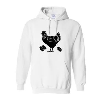 гореща продажба печат мода лого качулки кокошка и пилета печат пилета с качулка топли суичъри мъжки сгъстен анцуг